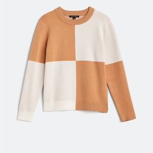 41 Hawthorn Beige and Tan Colorblock Sweater